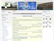 Tablet Screenshot of collegemontaigne.net